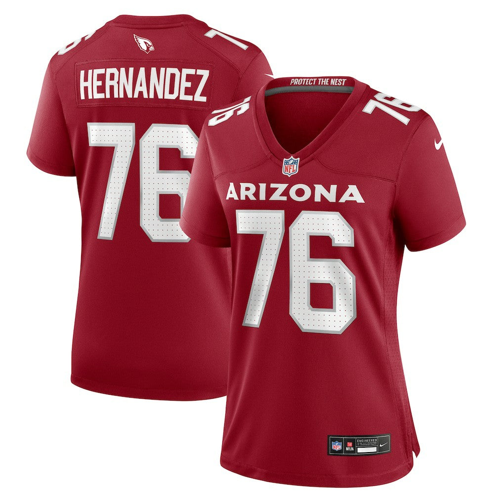 NFL Arizona Cardinals Will Hernandez  Women's Game Jersey