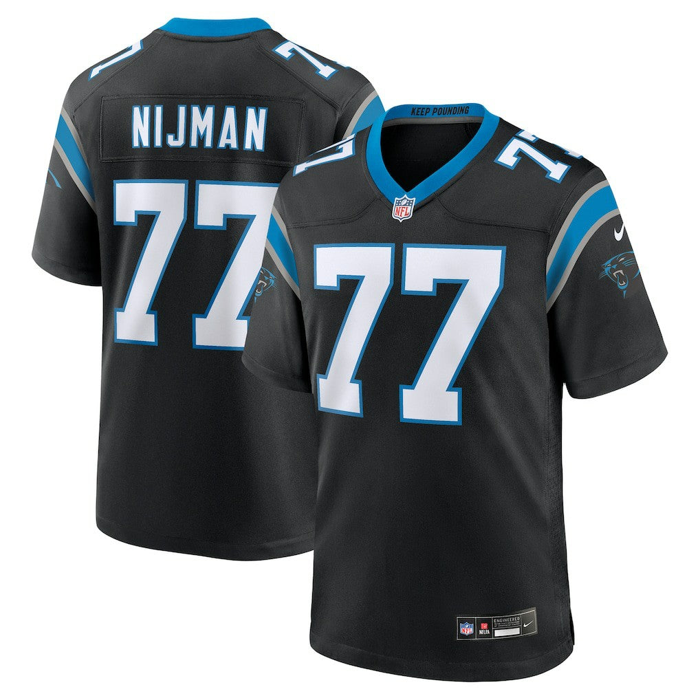 NFL Carolina Panthers Yosh Nijman  Game Jersey