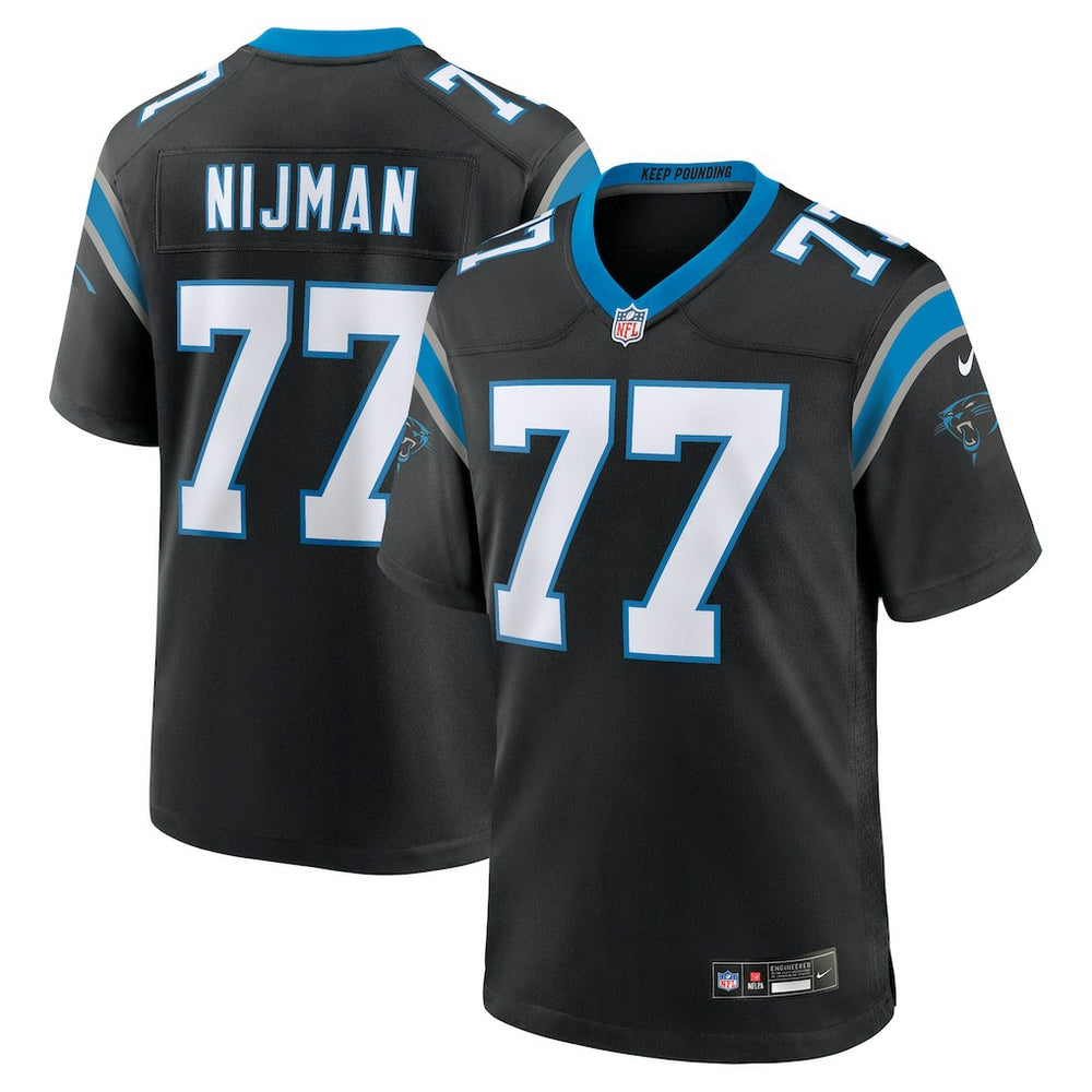 NFL Carolina Panthers Yosh Nijman  Game Jersey