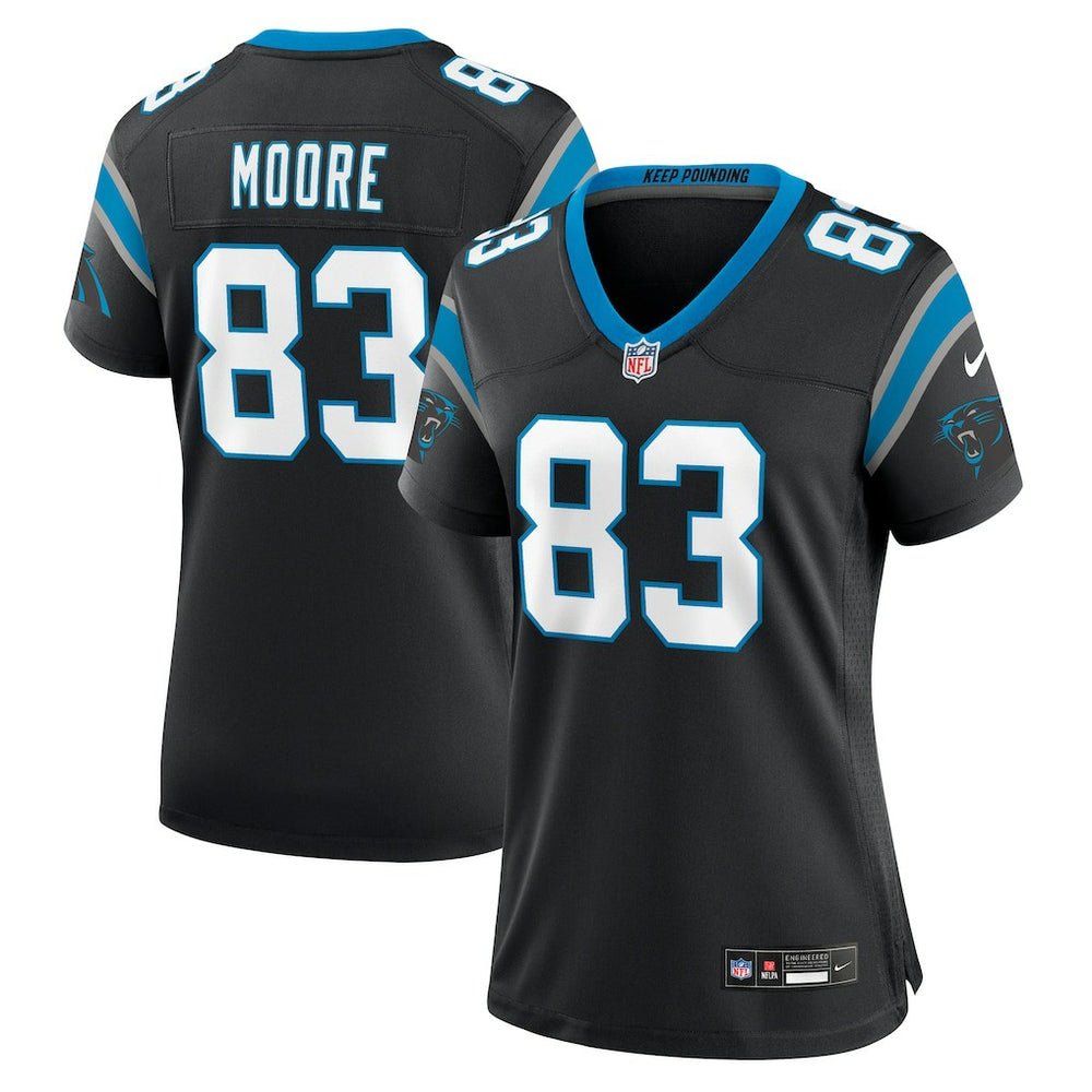 NFL Carolina Panthers David Moore  Women's Game Jersey