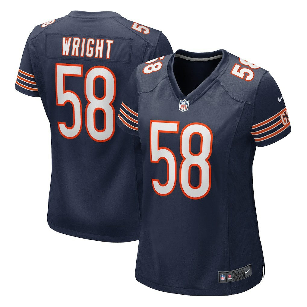 NFL Chicago Bears Darnell Wright  Women's Game Jersey