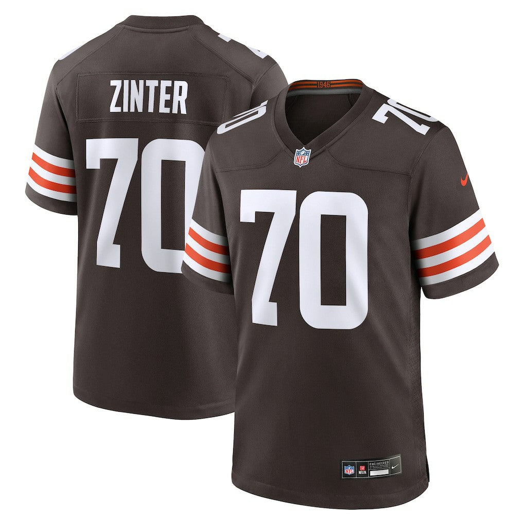 NFL Cleveland Browns Zak Zinter  Team Game Jersey