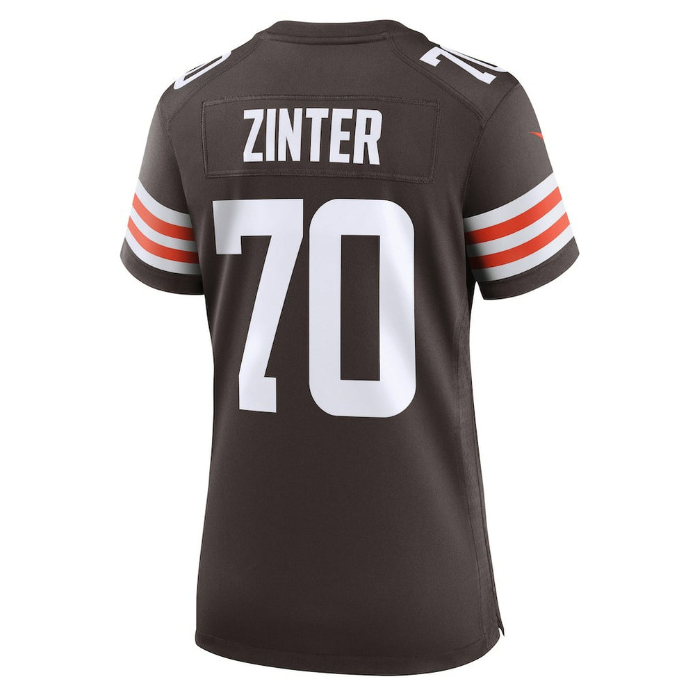 NFL Cleveland Browns Zak Zinter  Women's Game Jersey