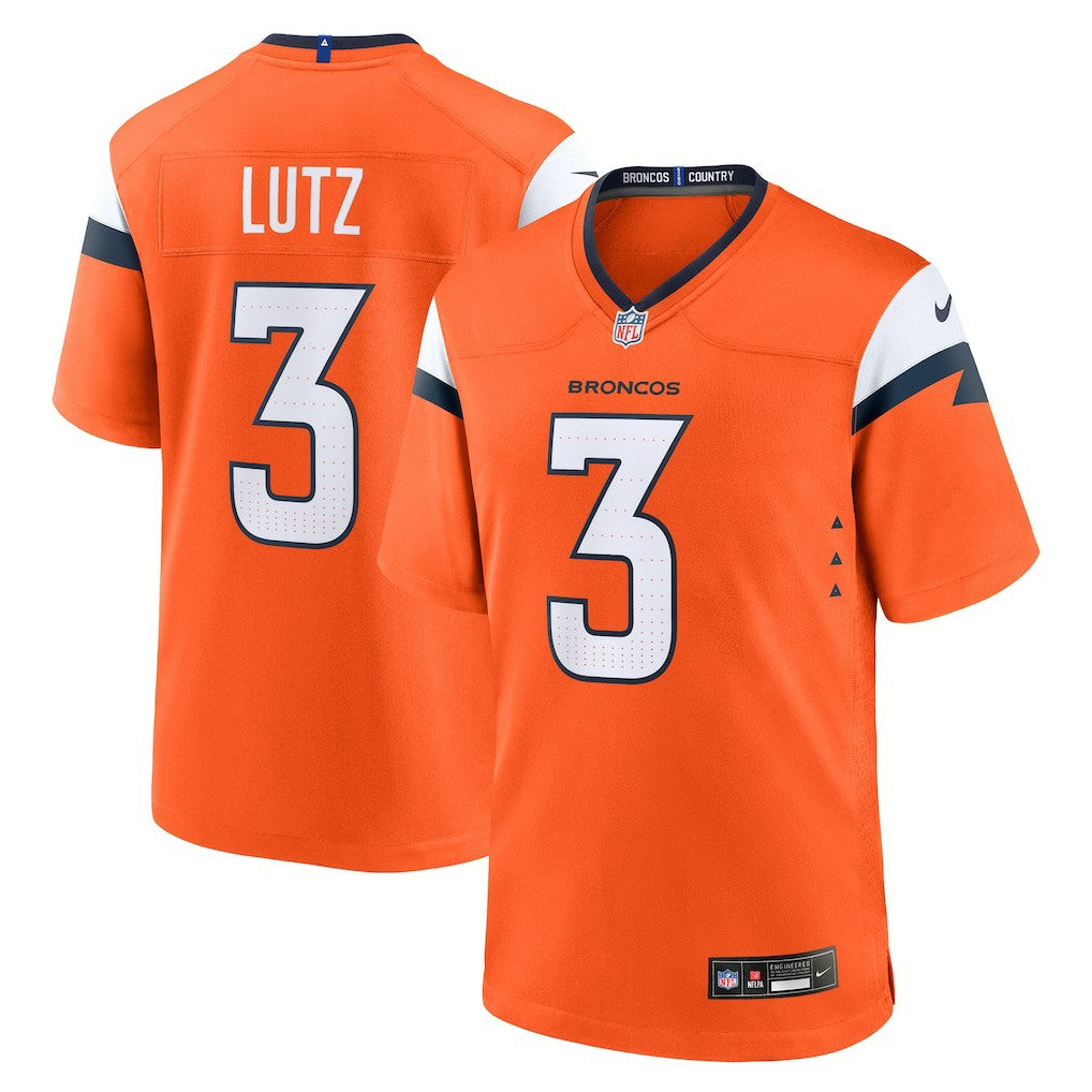 NFL Denver Broncos Wil Lutz  Team Game Jersey