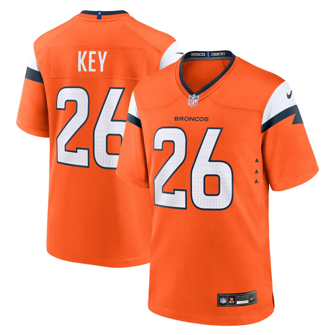 NFL Denver Broncos Devon Key  Team Game Jersey