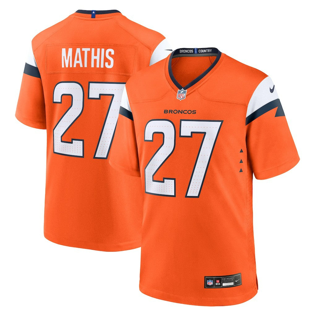 NFL Denver Broncos Damarri Mathis  Team Game Jersey
