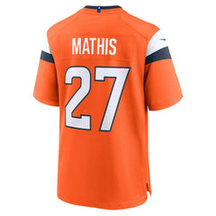 NFL Denver Broncos Damarri Mathis  Team Game Jersey