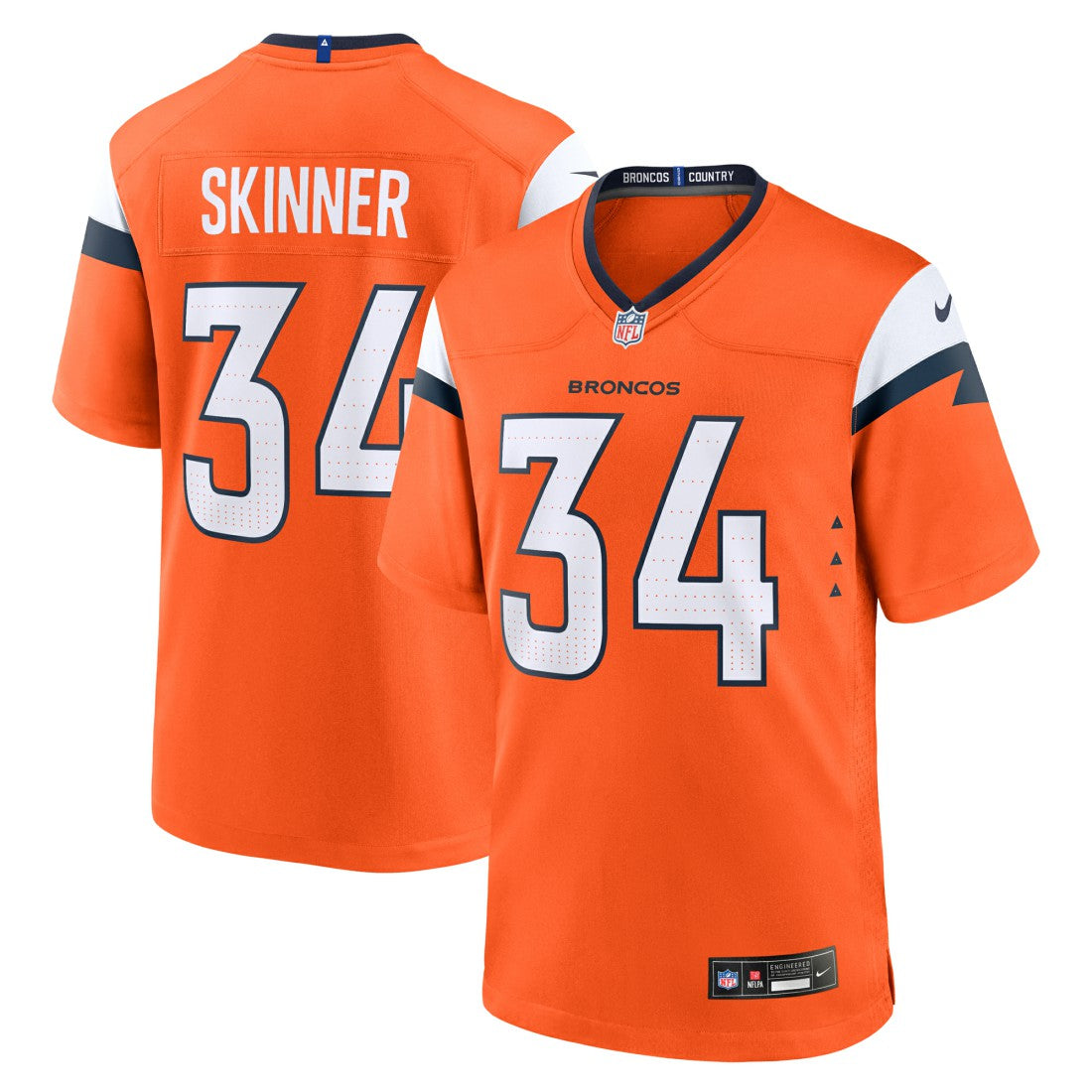 NFL Denver Broncos JL Skinner  Team Game Jersey