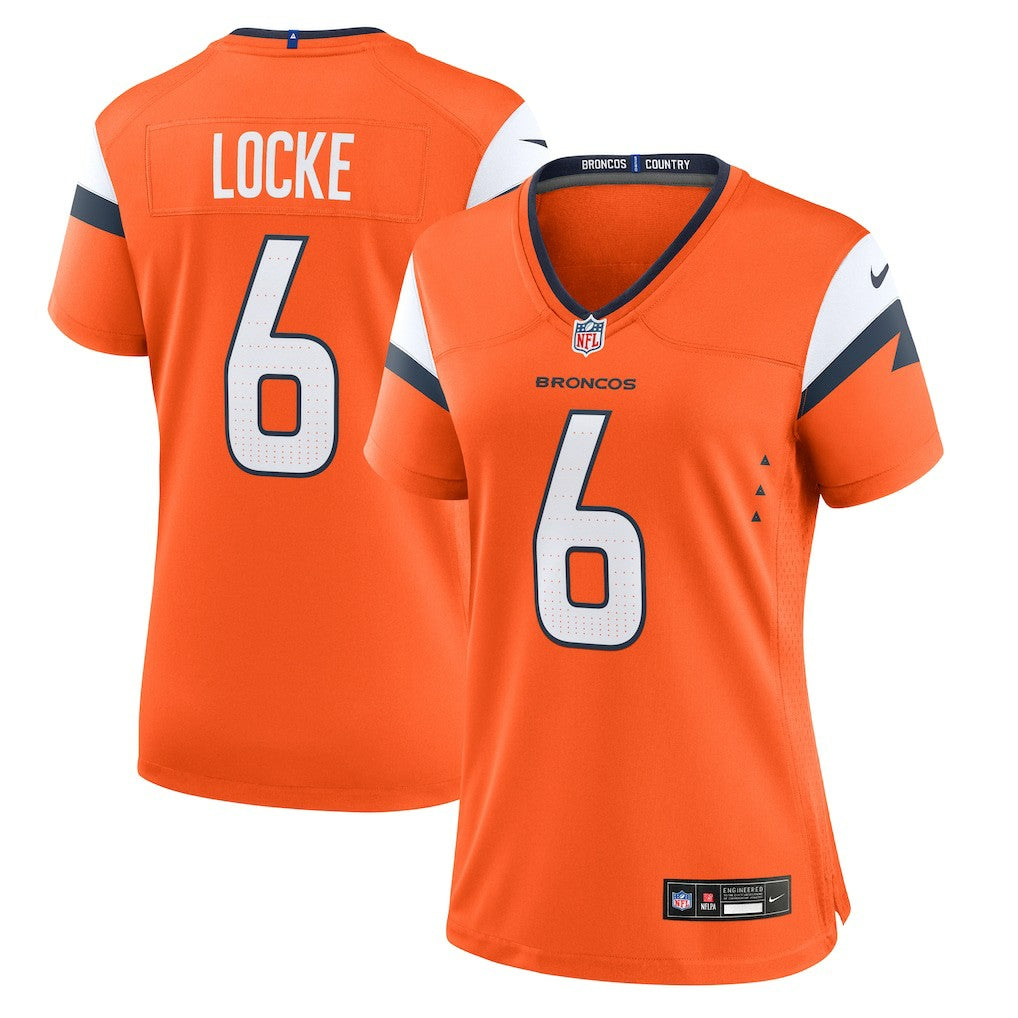 NFL Denver Broncos P.J. Locke  Women's Team Game Jersey