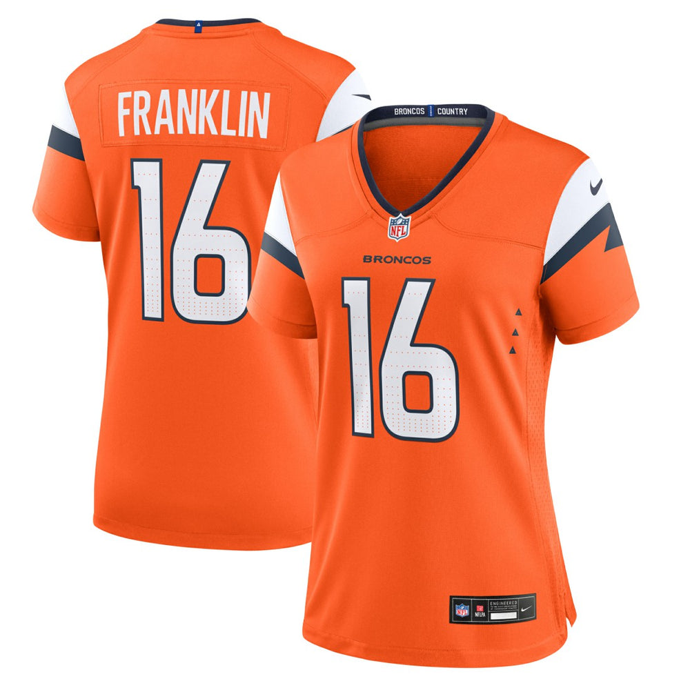 NFL Denver Broncos Troy Franklin  Women's Team Game Jersey