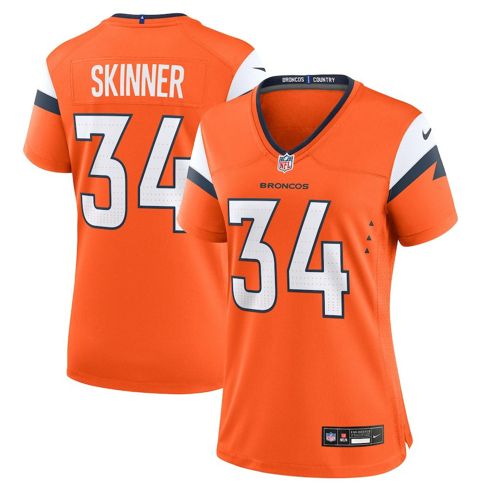 NFL Denver Broncos JL Skinner  Women's Team Game Jersey