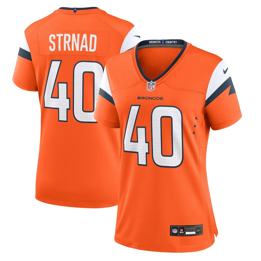 NFL Denver Broncos Justin Strnad  Women's Team Game Jersey