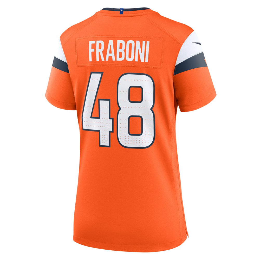 NFL Denver Broncos Mitchell Fraboni  Women's Team Game Jersey