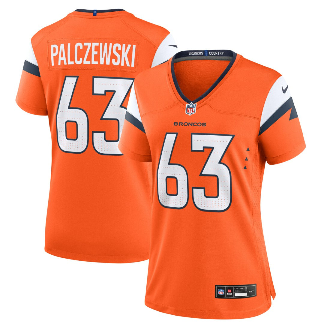 NFL Denver Broncos Alex Palczewski  Women's Team Game Jersey