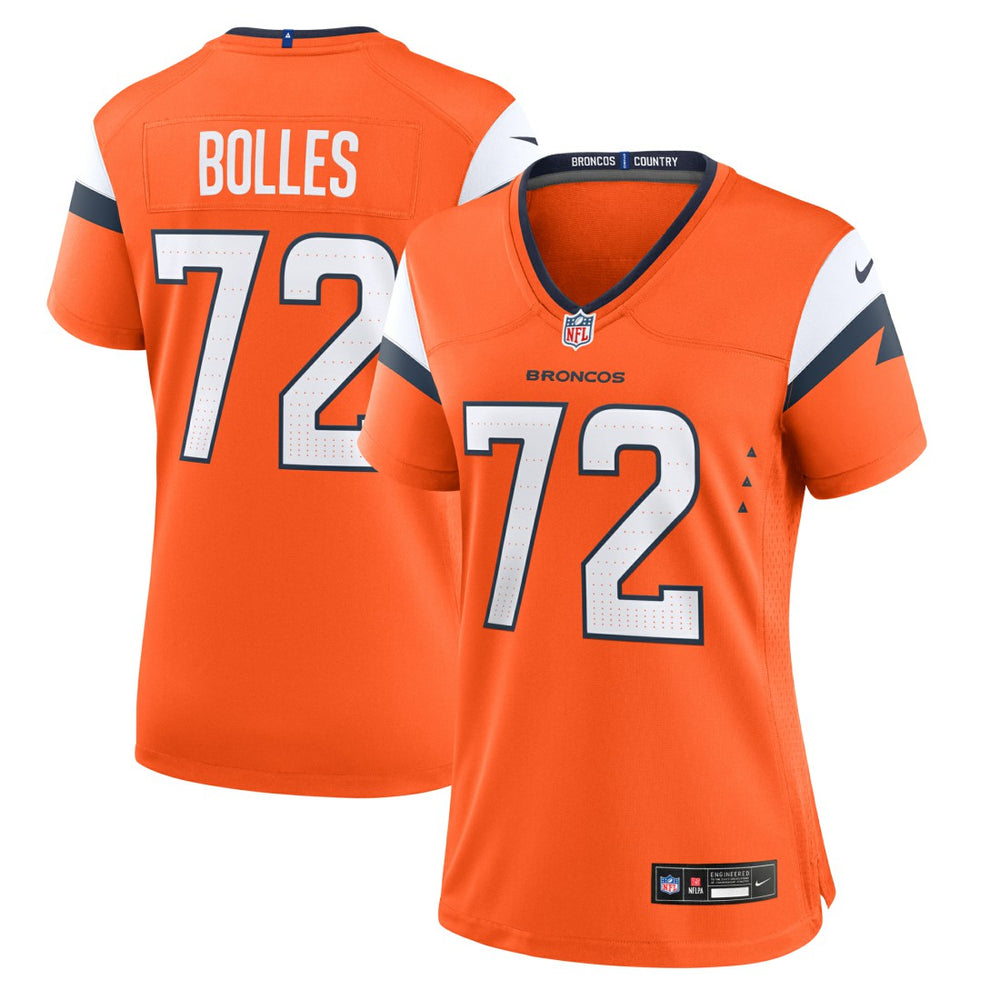 NFL Denver Broncos Garett Bolles  Women's Team Game Jersey