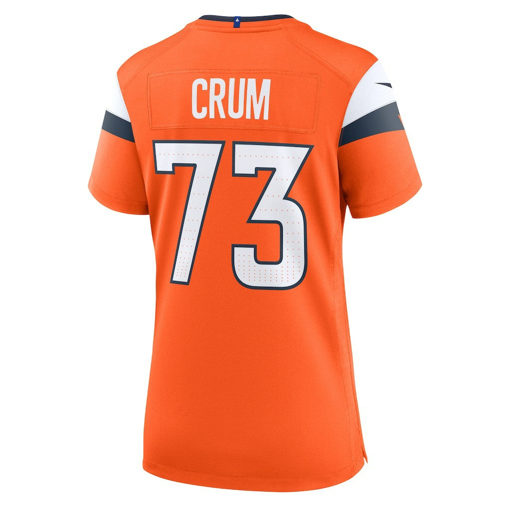 NFL Denver Broncos Frank Crum  Women's Team Game Jersey