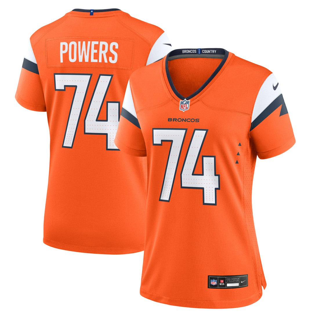 NFL Denver Broncos Ben Powers  Women's Team Game Jersey