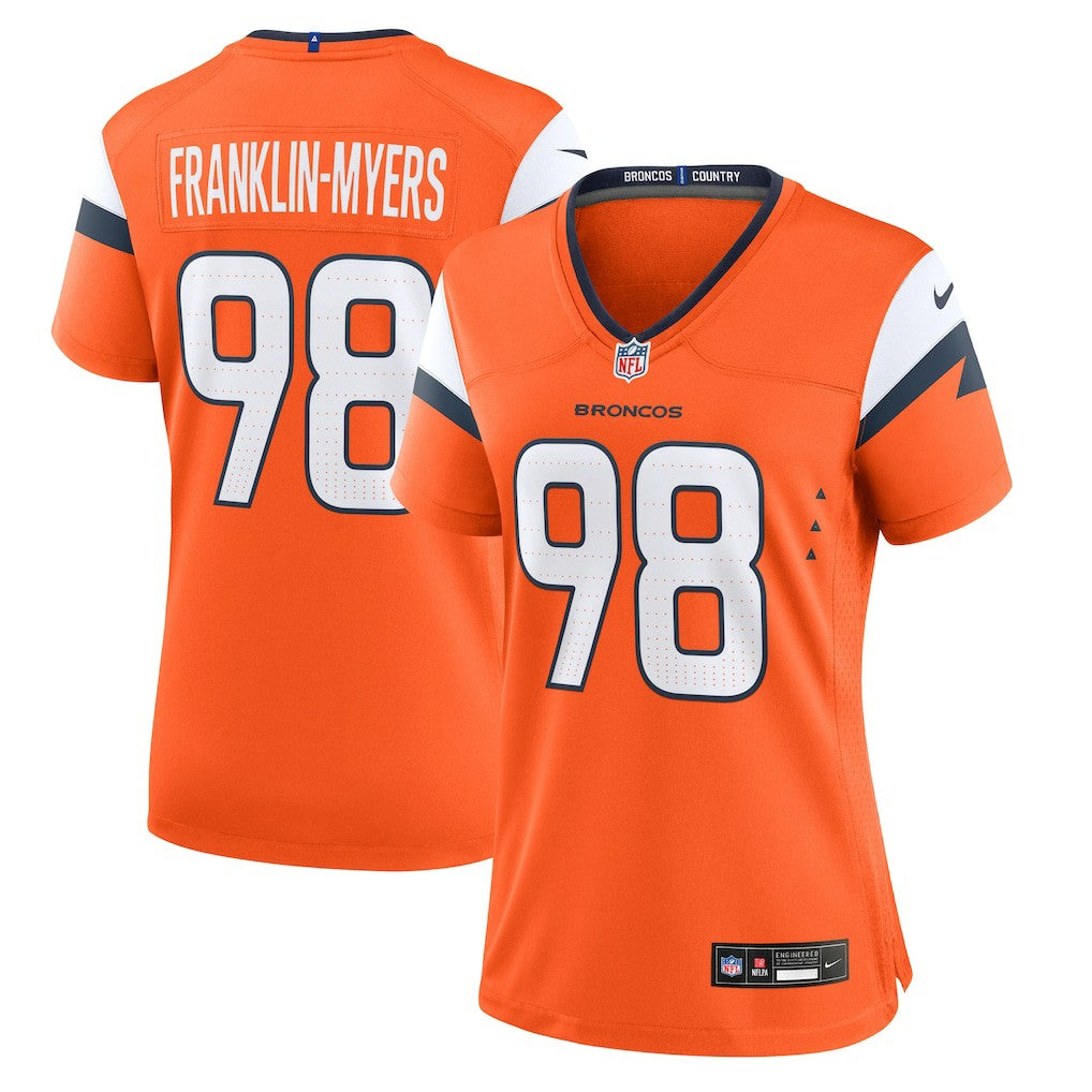 NFL Denver Broncos John Franklin-Myers  Women's Team Game Jersey