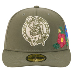 Boston Celtics Tonal Florals 59FIFTY Fitted Hat - Olive | New Era cheap