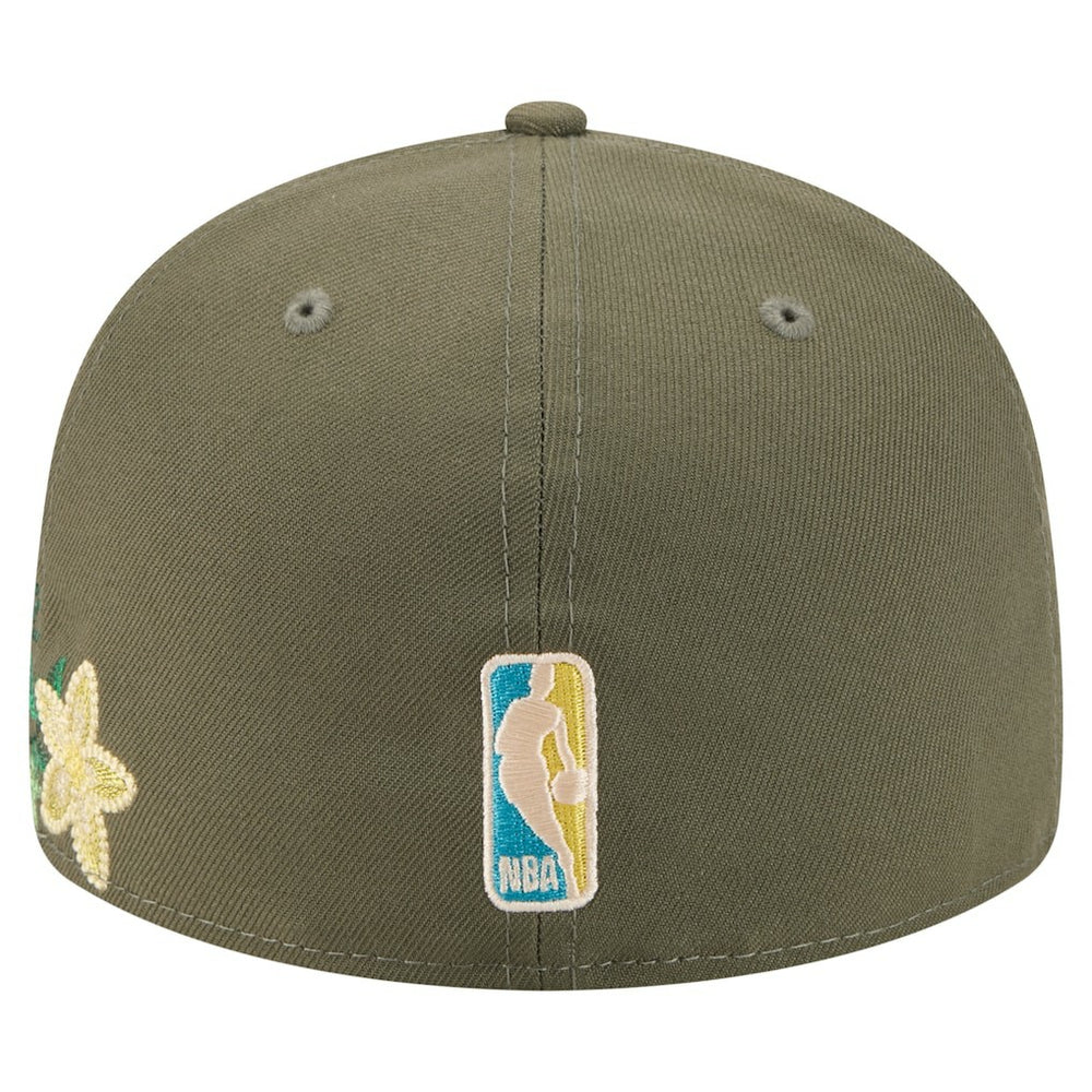 Boston Celtics Tonal Florals 59FIFTY Fitted Hat - Olive | New Era cheap