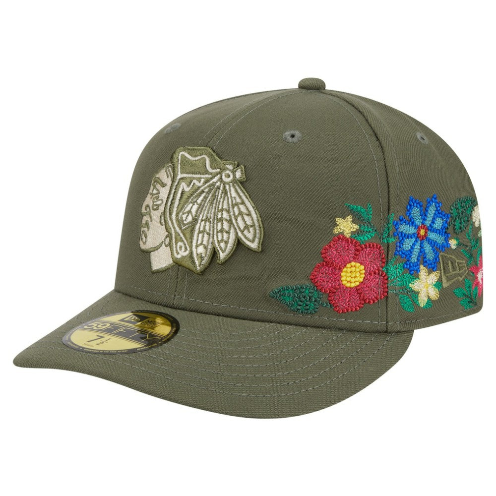 Chicago Blackhawks New Era Tonal Florals 59FIFTY Fitted Hat