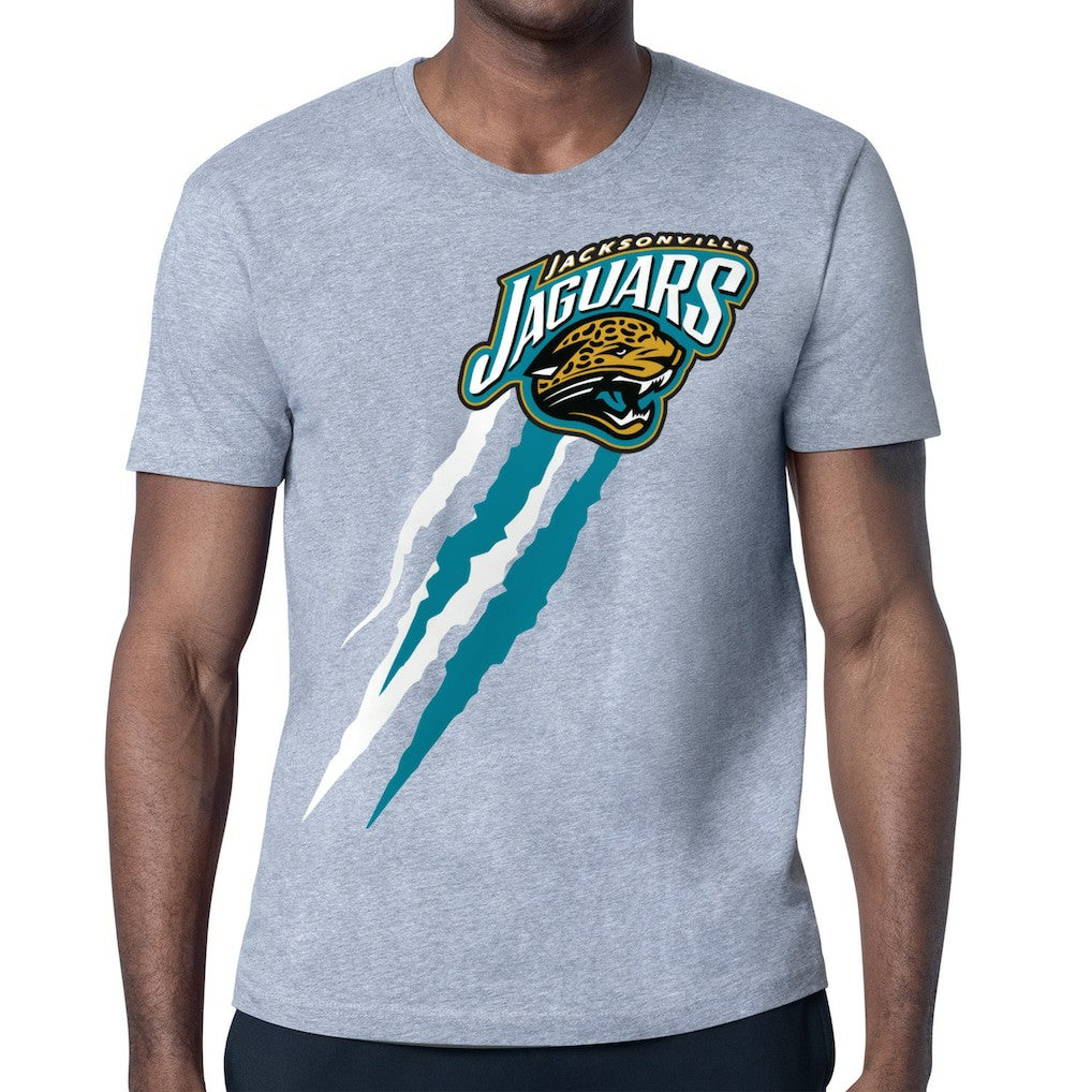 NFL Jacksonville Jaguars Starter Retro Team Logo Color Scratch T-Shirt