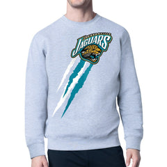 NFL Jacksonville Jaguars Starter Retro Team Logo Color Scratch Pullover Sweatshirt