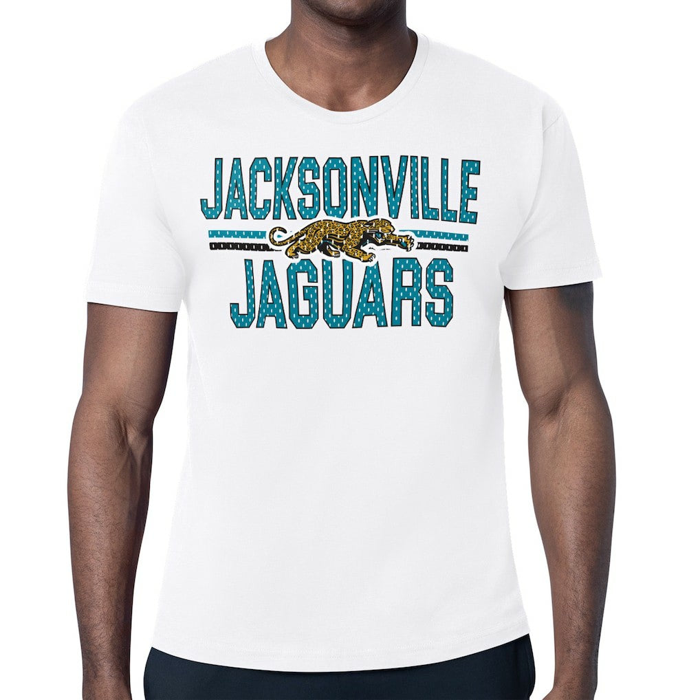 NFL Jacksonville Jaguars Starter Mesh Look Retro Team Logo T-Shirt