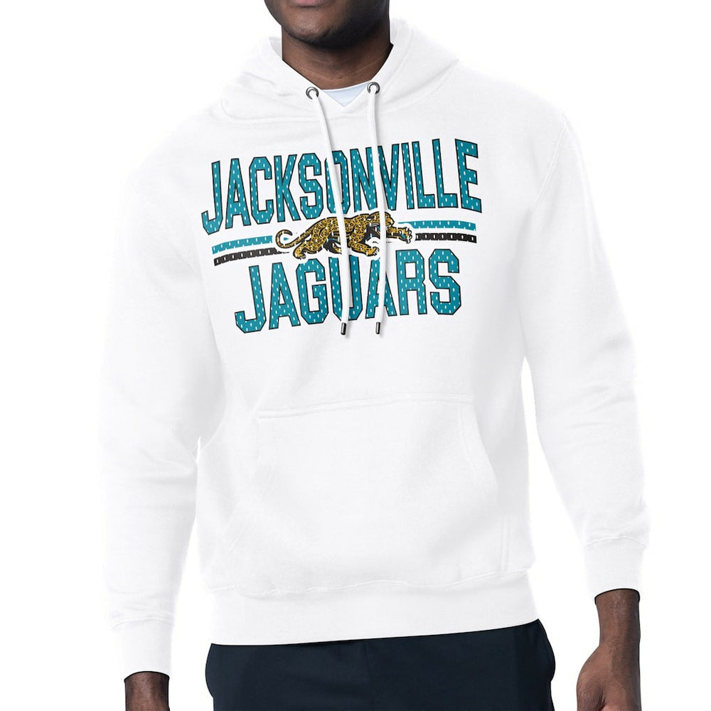 NFL Jacksonville Jaguars Starter Mesh Look Retro Team Logo Pullover Hoodie