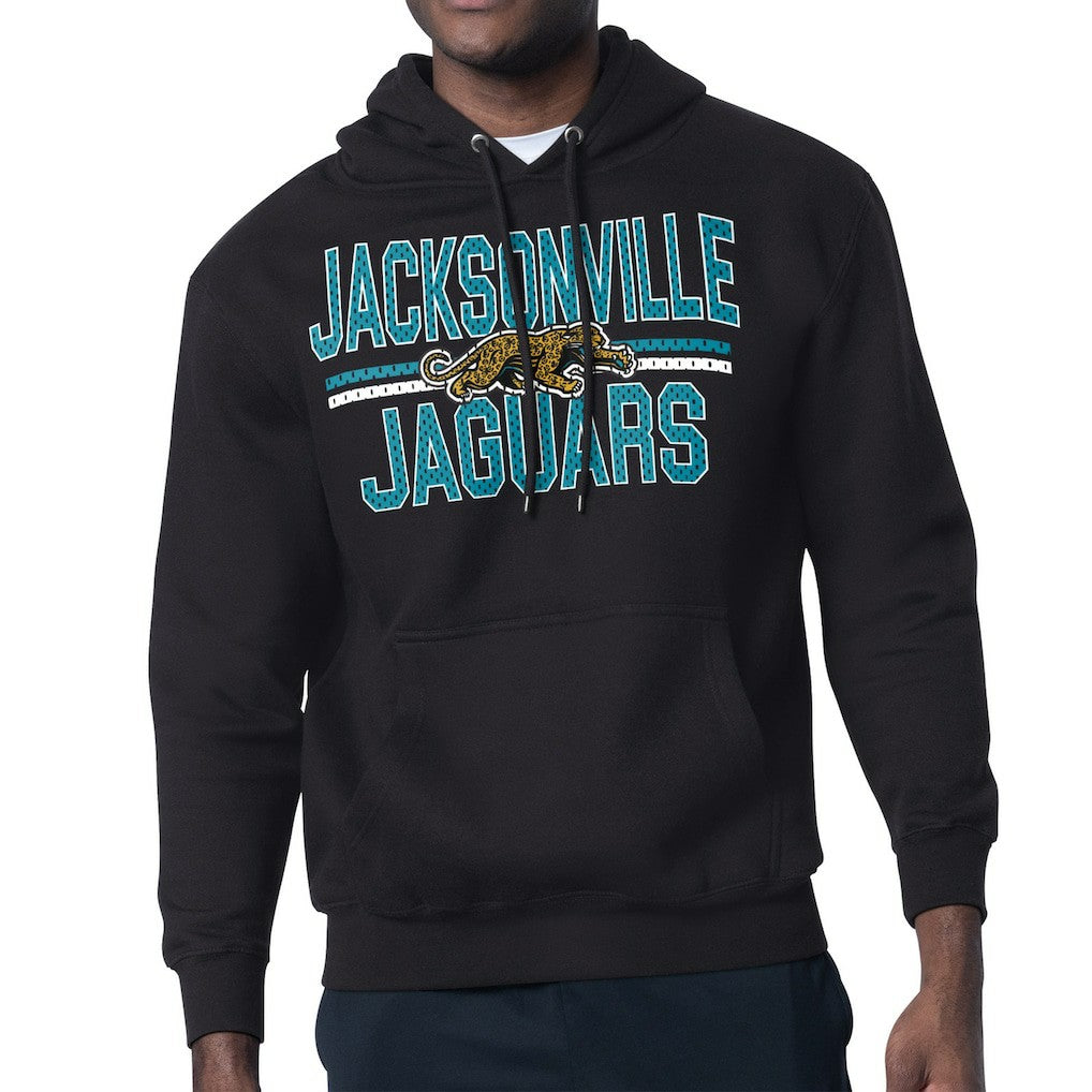 NFL Jacksonville Jaguars Starter Mesh Look Retro Team Logo Pullover Hoodie