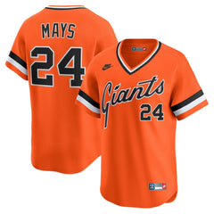 Willie Mays San Francisco Giants Cooperstown Collection Limited Jersey - Orange | Nike