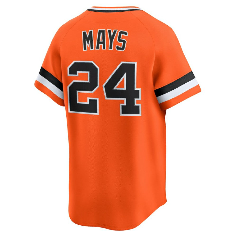 Willie Mays San Francisco Giants Cooperstown Collection Limited Jersey - Orange | Nike