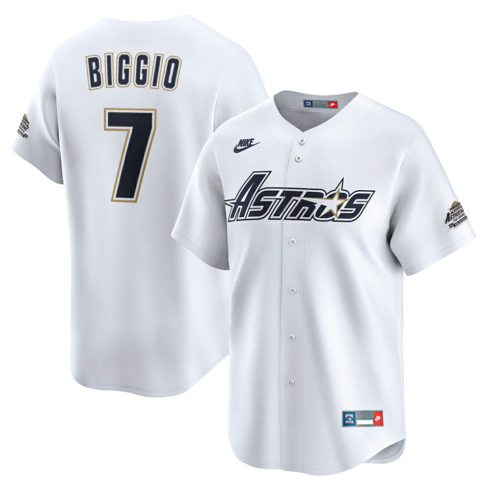 Craig Biggio Houston Astros Throwback Cooperstown Collection Limited Jersey - White | Nike
