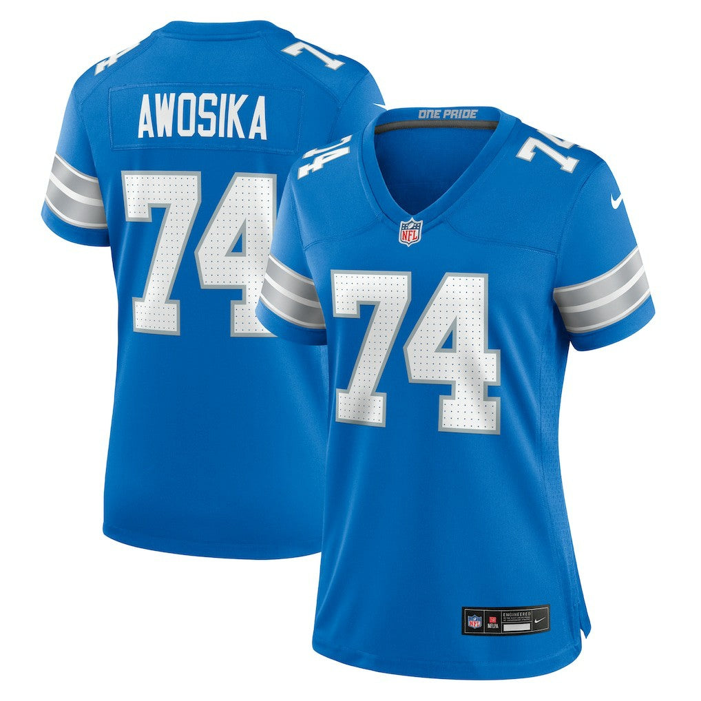 NFL Detroit Lions Kayode Awosika  Women's Team Game Jersey