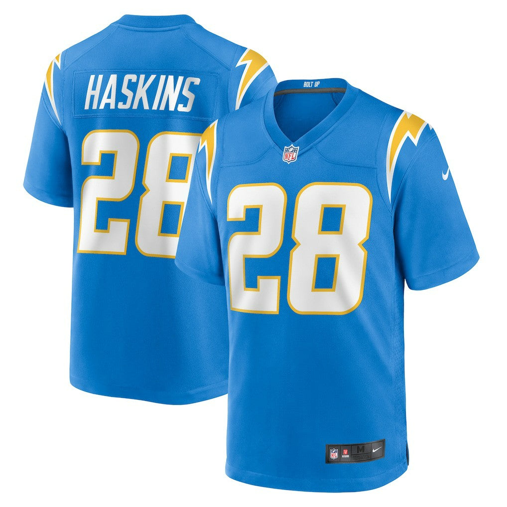 NFL Los Angeles Chargers Hassan Haskins  Team Game Jersey