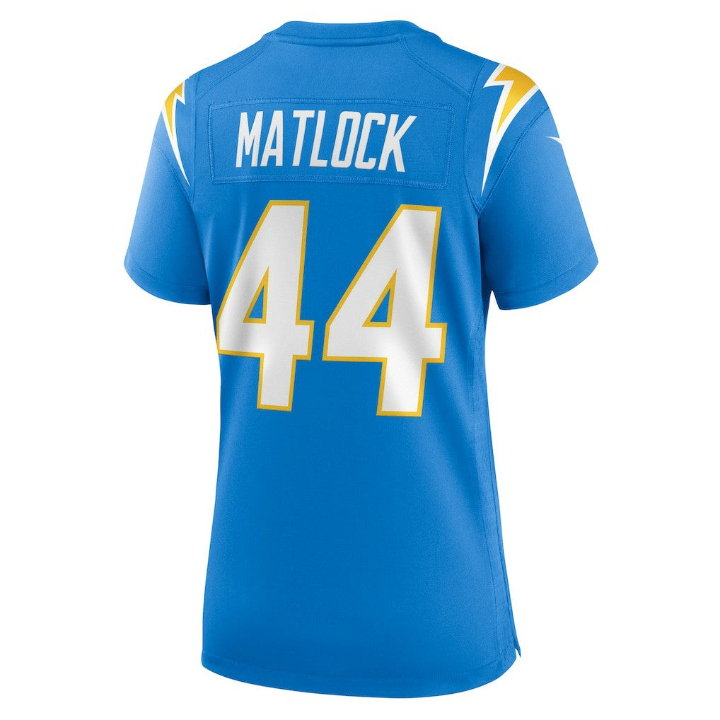 NFL Los Angeles Chargers Scott Matlock  Women's Game Jersey