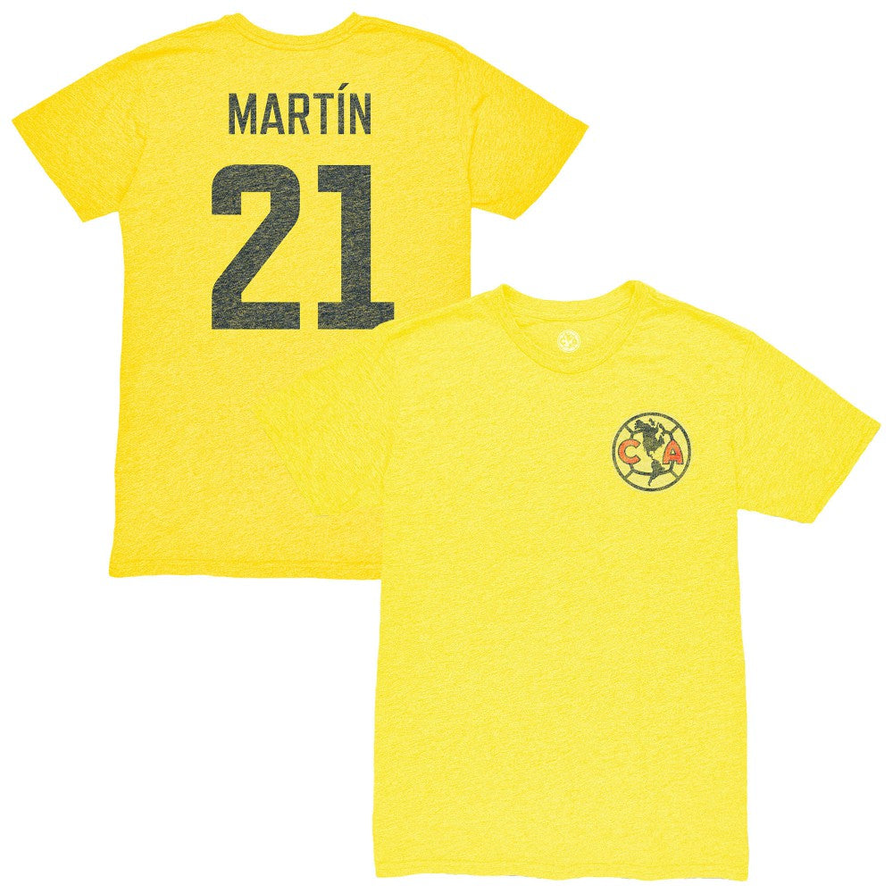 Henry Martin Club America 1863FC Vintage Player Name & Number Tri-blend T-Shirt / Soccer Hot sale