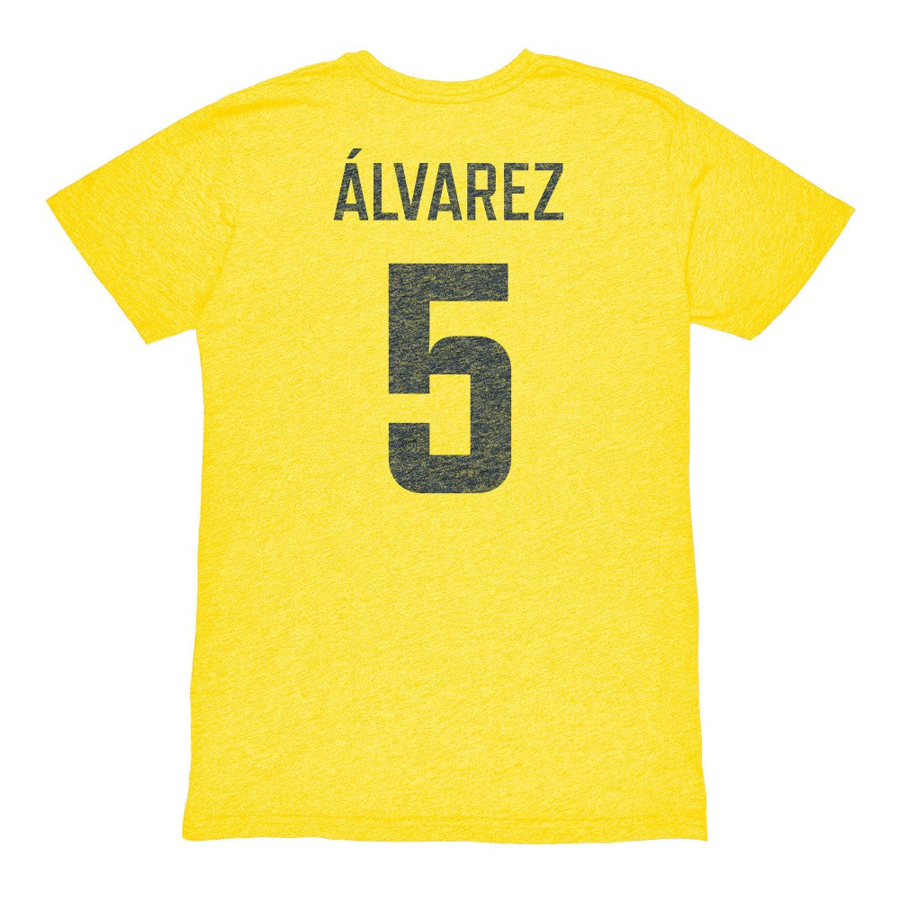 Kevin Álvarez Club America 1863FC Vintage Player Name & Number Tri-blend T-Shirt / Soccer For sale