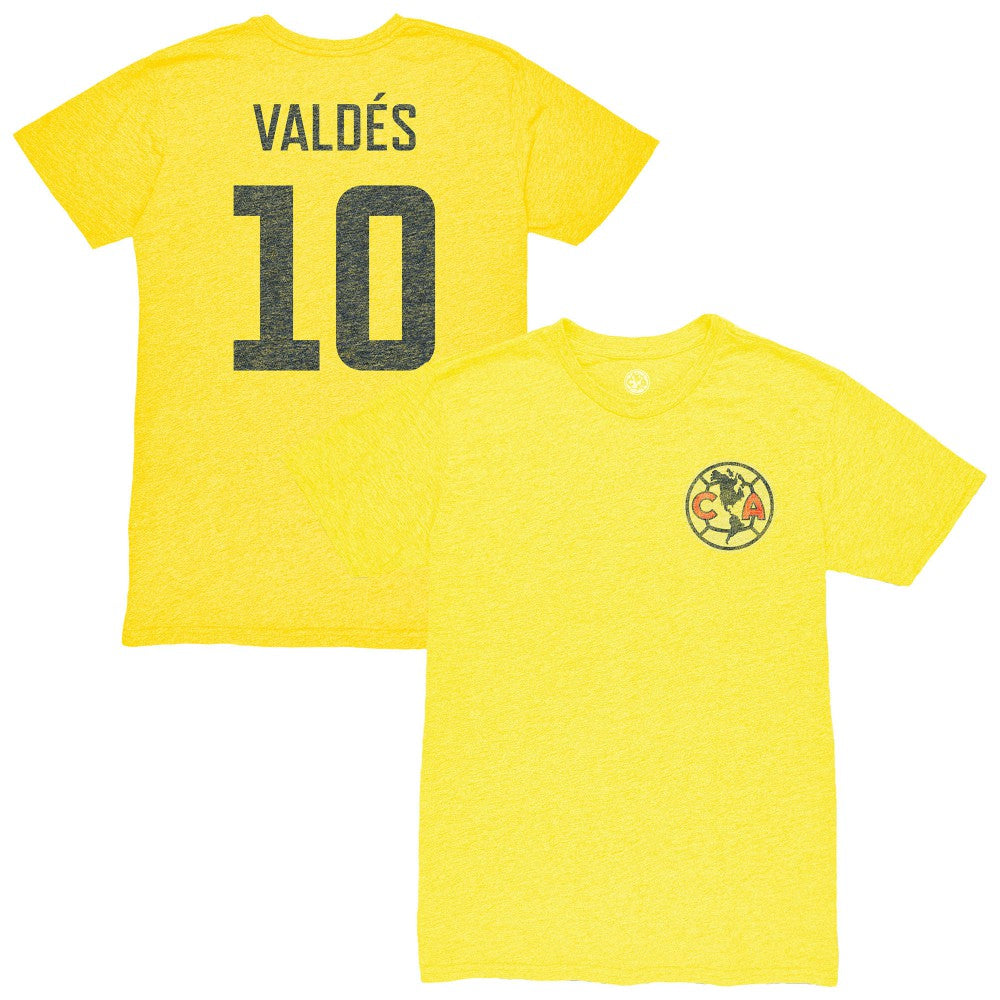 Diego Valdés Club America 1863FC Vintage Player Name & Number Tri-blend T-Shirt / Soccer Hot sale