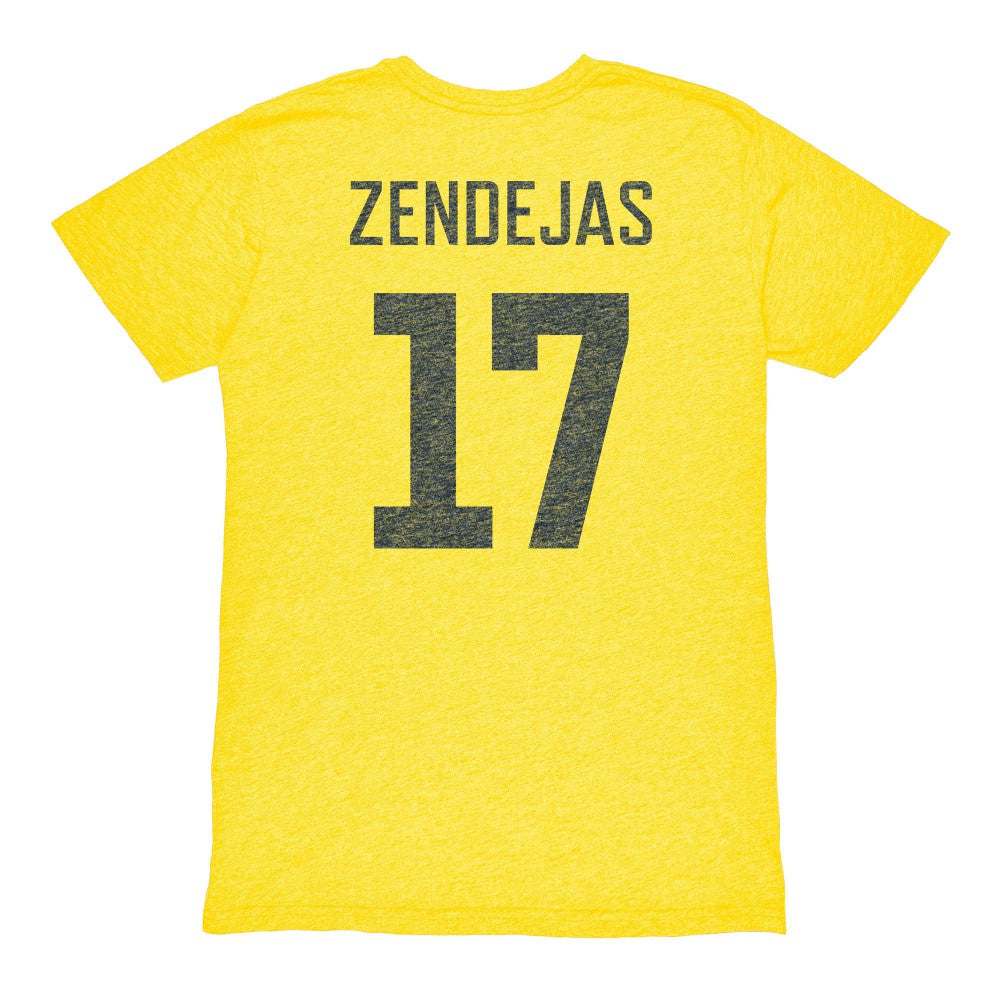 Alejandro Zendejas Club America 1863FC Vintage Player Name & Number Tri-blend T-Shirt / Soccer New