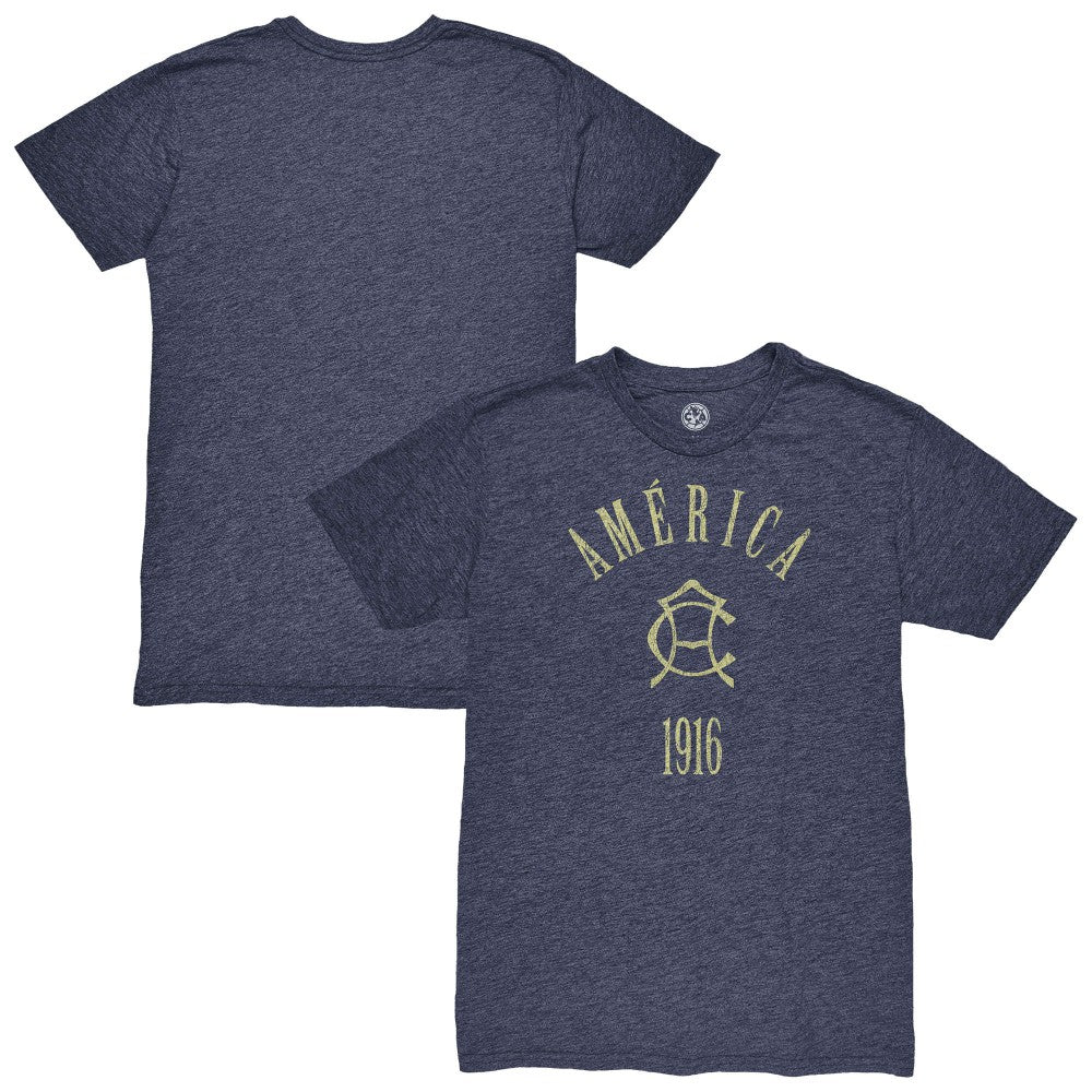 Club America 1863FC Team Arch Vintage Tri-Blend T-Shirt / Soccer On sale