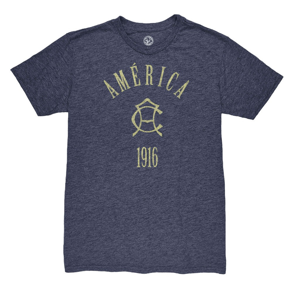 Club America 1863FC Team Arch Vintage Tri-Blend T-Shirt / Soccer On sale