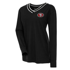 NFL San Francisco 49ers Antigua Women's Symbolic Long Sleeve V-Neck Top