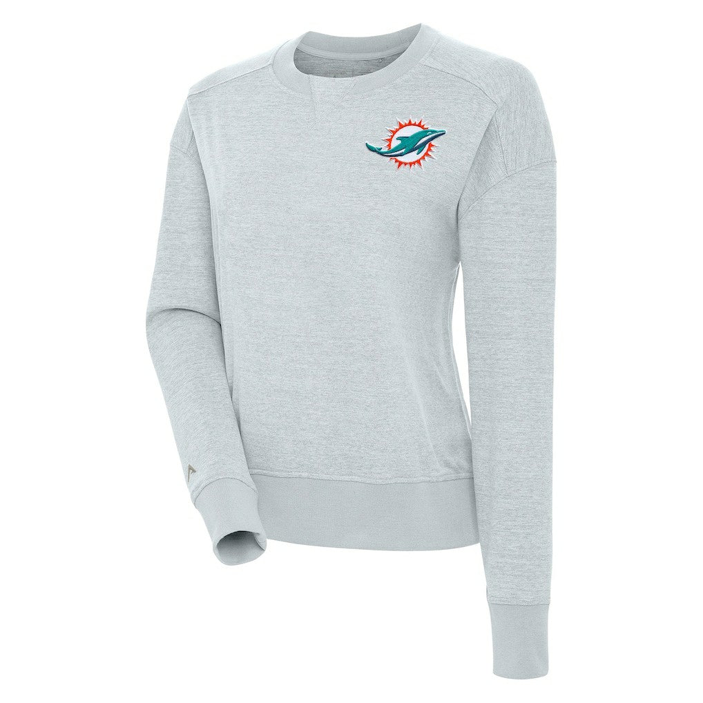 NFL Miami Dolphins Antigua Women's Forward Fleece Pullover Sweatshirt