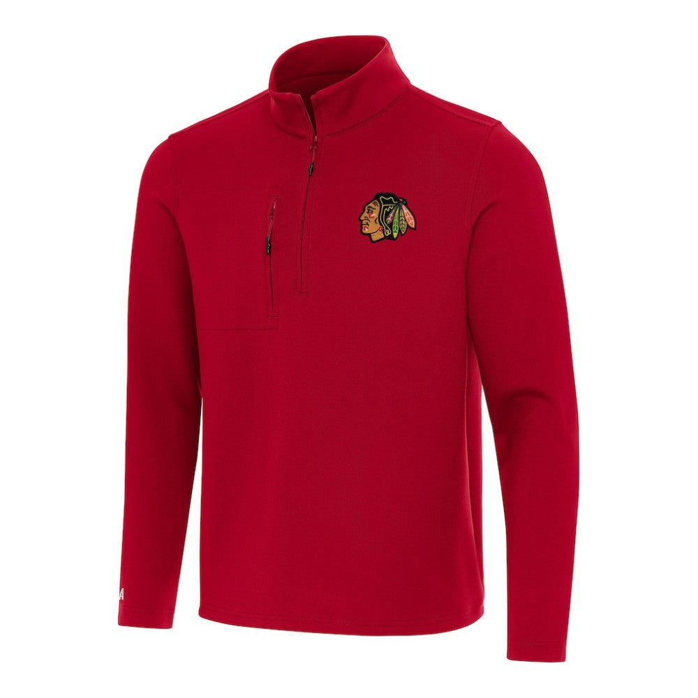 Chicago Blackhawks Antigua Insider Quarter-Zip Top