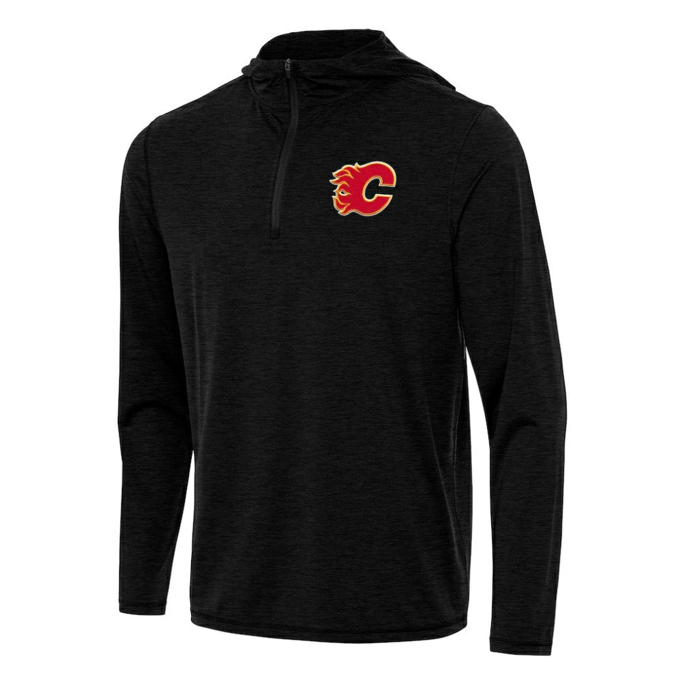 Calgary Flames Antigua Tidy Quarter-Zip Hoodie