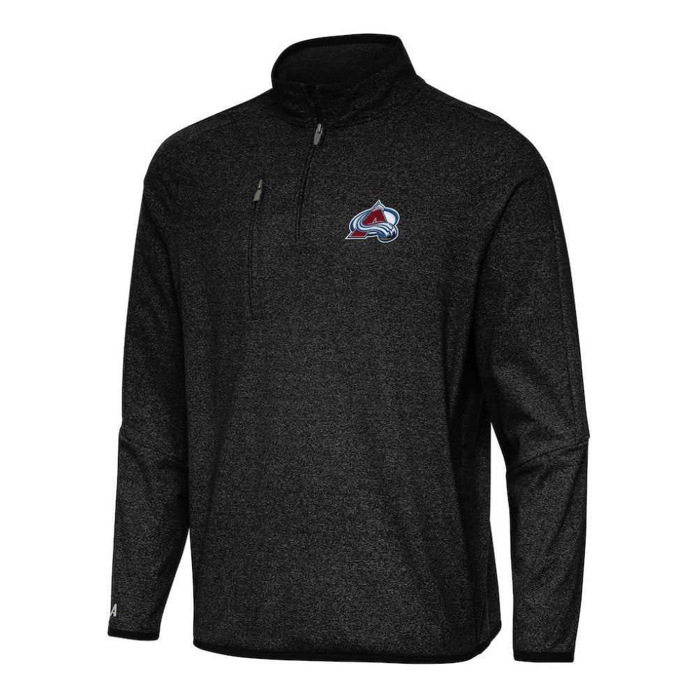 Colorado Avalanche Antigua Certain Quarter-Zip Tri-Blend Sweatshirt