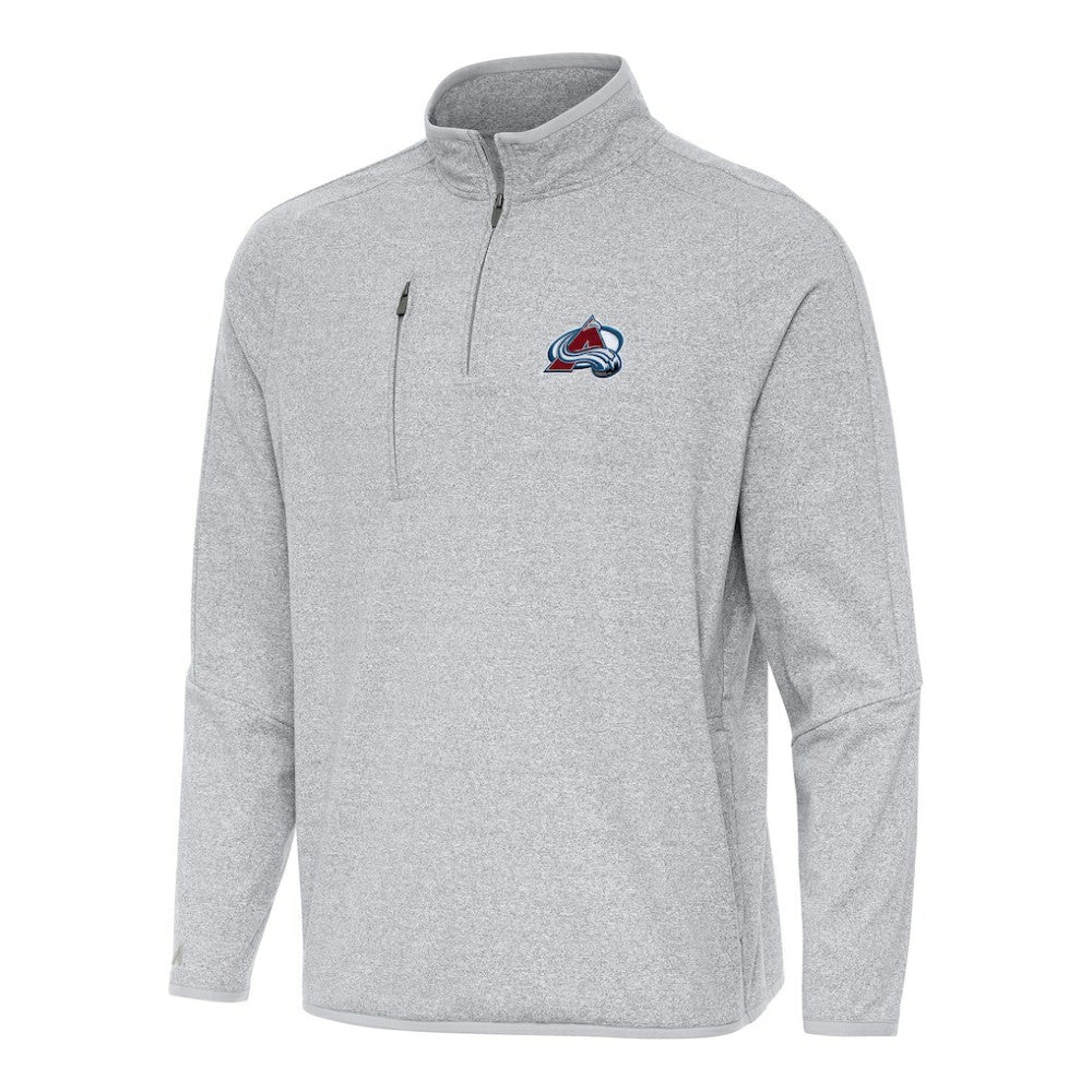 Colorado Avalanche Antigua Certain Quarter-Zip Tri-Blend Sweatshirt