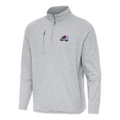 Colorado Avalanche Antigua Certain Quarter-Zip Tri-Blend Sweatshirt
