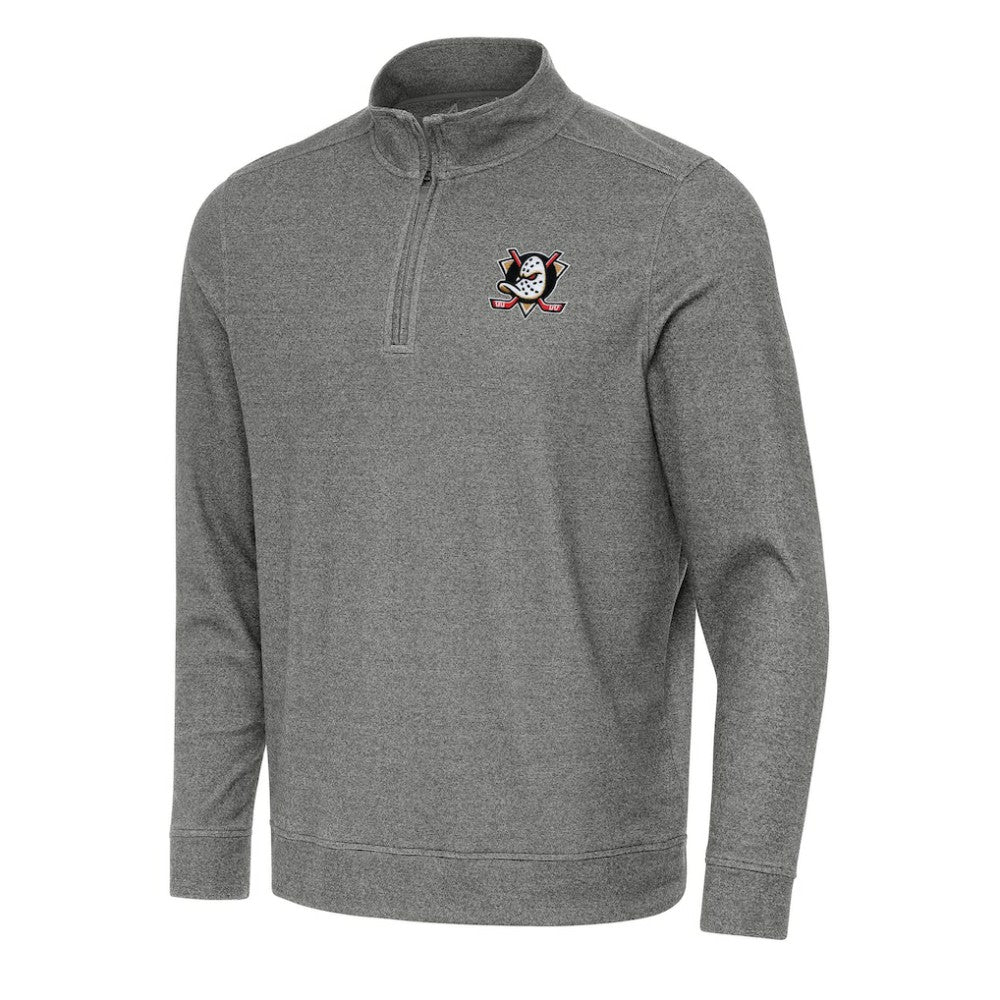 Anaheim Ducks Antigua Subtle Quarter-Zip Sweatshirt